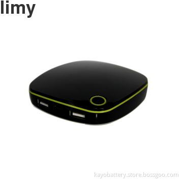 New power case with 6000mAh&1A input, dual output DC5.0 1A&DC 5V 500mA